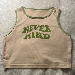SHEIN cropped aesthetic tank top medium